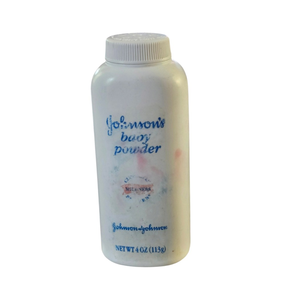 Vintage 1996 Johnsons Baby Powder 4 oz Pure Talc Discontinued Full Collectible